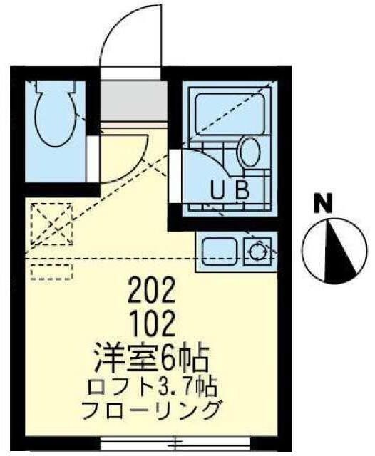 ユナイトリヴェール妙蓮寺の間取り