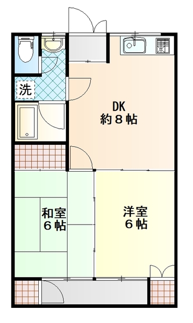 コーポ穴沢の間取り