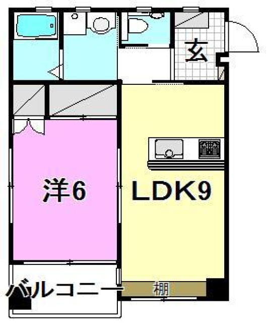 伊予郡松前町大字昌農内のマンションの間取り