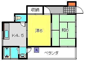 美昭コーポの間取り