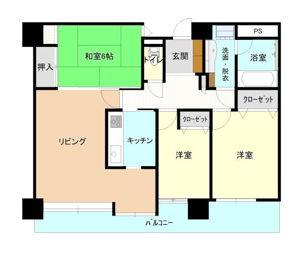 ライオンズマンション桜城の間取り