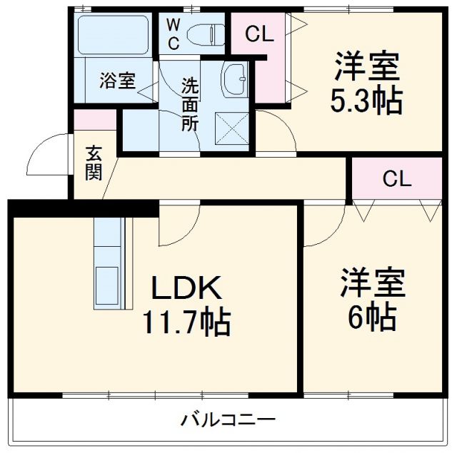 アールベロの間取り