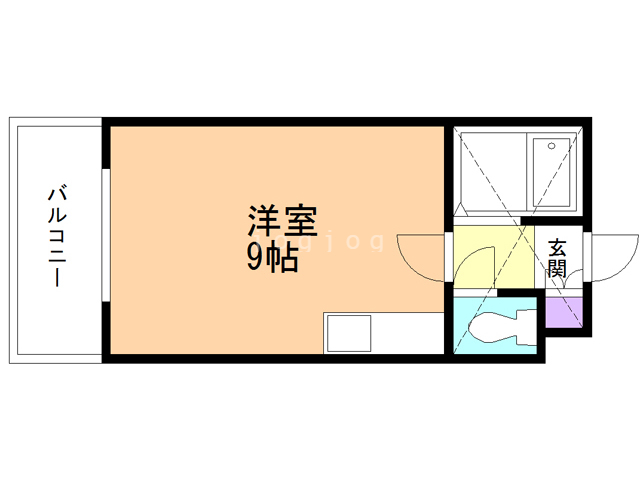 マトリックス北１２条の間取り