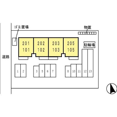 【高岡市明野町のアパートのその他】