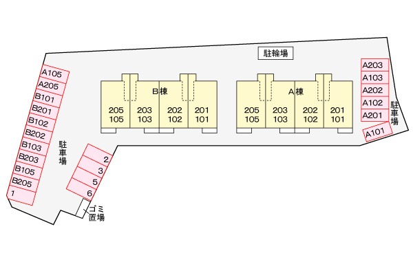 【中間市朝霧のアパートのその他設備】