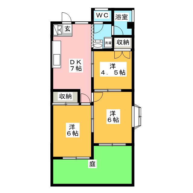 スカイマンションの間取り