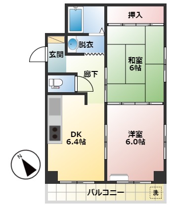 肥田マンションの間取り