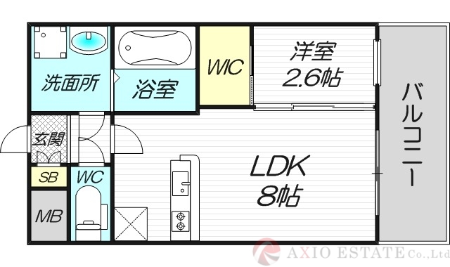 セレニテ新大阪ミラク壱番館の間取り