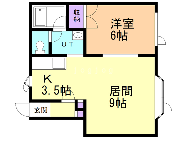 コーポリバーサイドの間取り