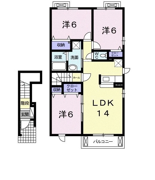 ガーデンセレナＡの間取り