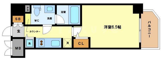 リーガル京町堀IIの間取り