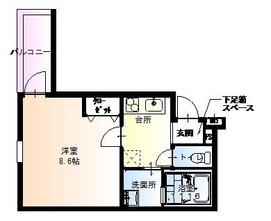 フジパレス百舌鳥赤畑町３番館の間取り