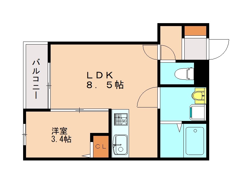 エスペランサ和白の間取り