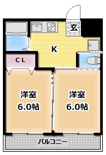 メゾンぴゅあの間取り