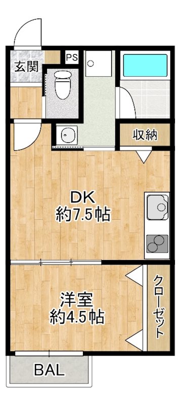 仮称）守山市二町町新築ＡＰの間取り