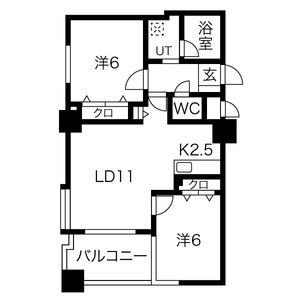 ノヴァ大通IIの間取り