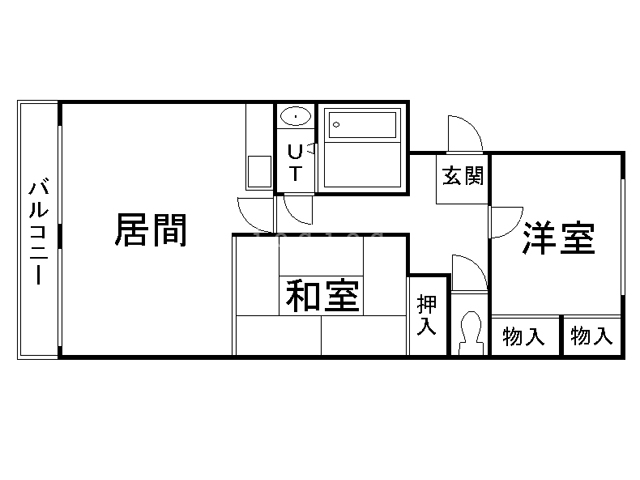 札幌市厚別区厚別東五条のマンションの間取り