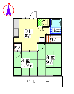 コーポいのうえの間取り