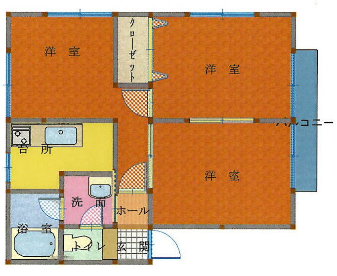 ラポールこがねの間取り