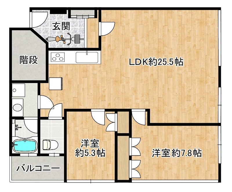 アヴェニール戸田の間取り