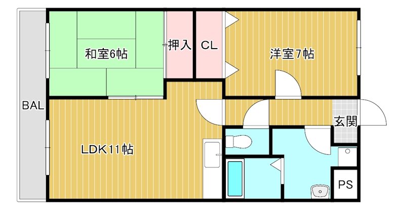 【サンクリエイトアムールの間取り】