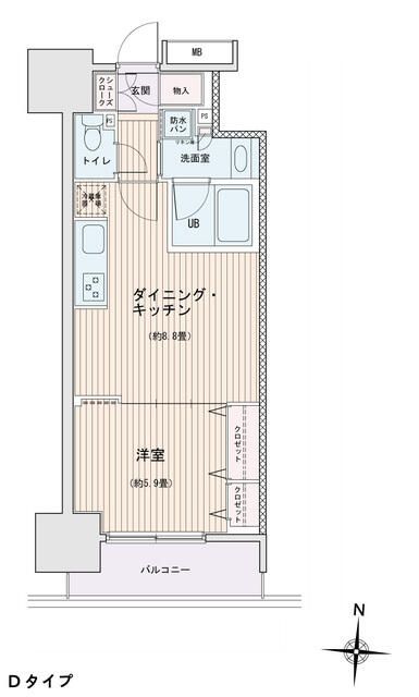 【エスティメゾン錦糸町IIの間取り】