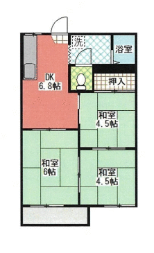 岳南ハイツの間取り