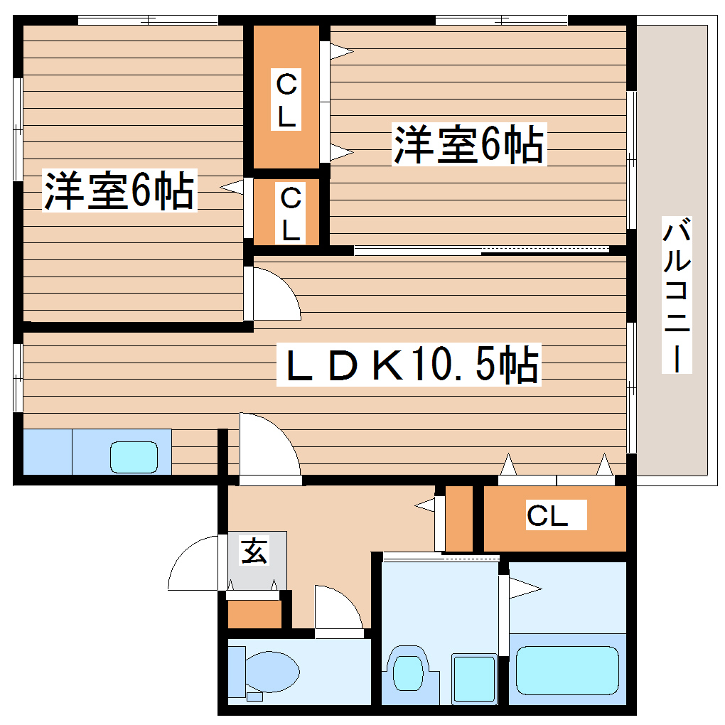 ブライトハイツの間取り