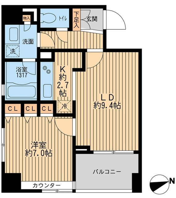 クリオ戸越銀座弐番館の間取り