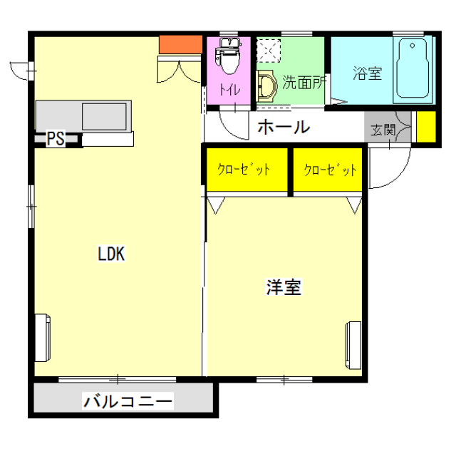 ルピナス　H２０２の間取り