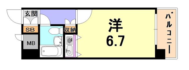 朝日プラザアルファポート神戸の間取り