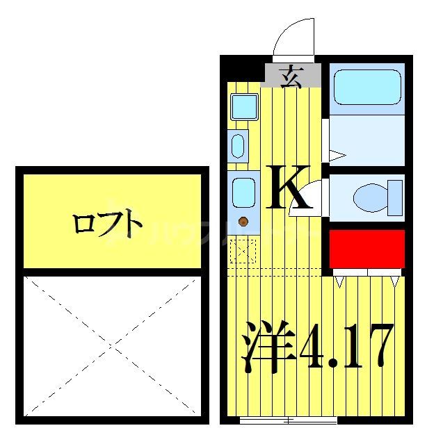 船橋市日の出のアパートの間取り