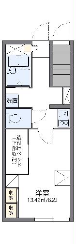 レオパレス０６０２　ｋａｚｅの間取り