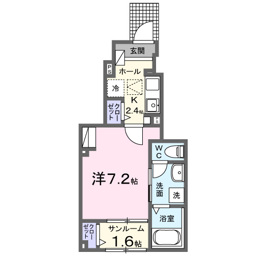 カルム栄町Iの間取り