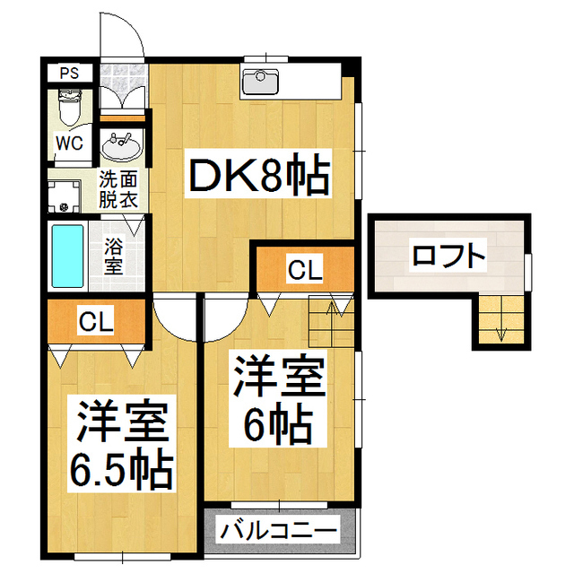 ビューテラス２１　Ａ棟の間取り