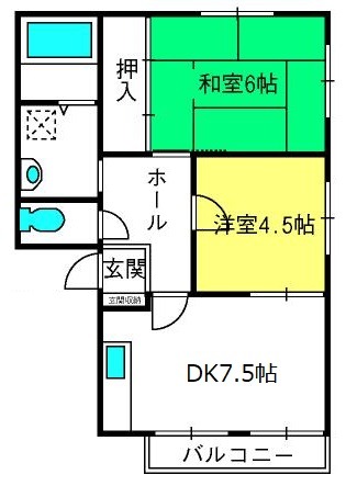 ビーライン三橋Ｅ棟の間取り