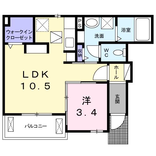 メゾン・ド・ＺＵＫＡの間取り