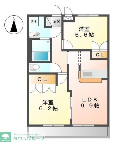 【川口市戸塚南のアパートの間取り】