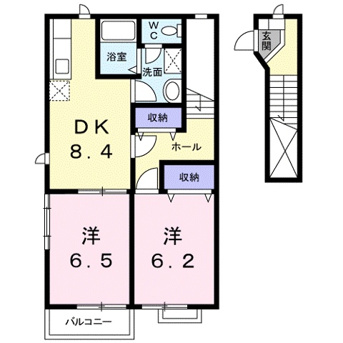 ヴィラ　プリムローズＫIIの間取り