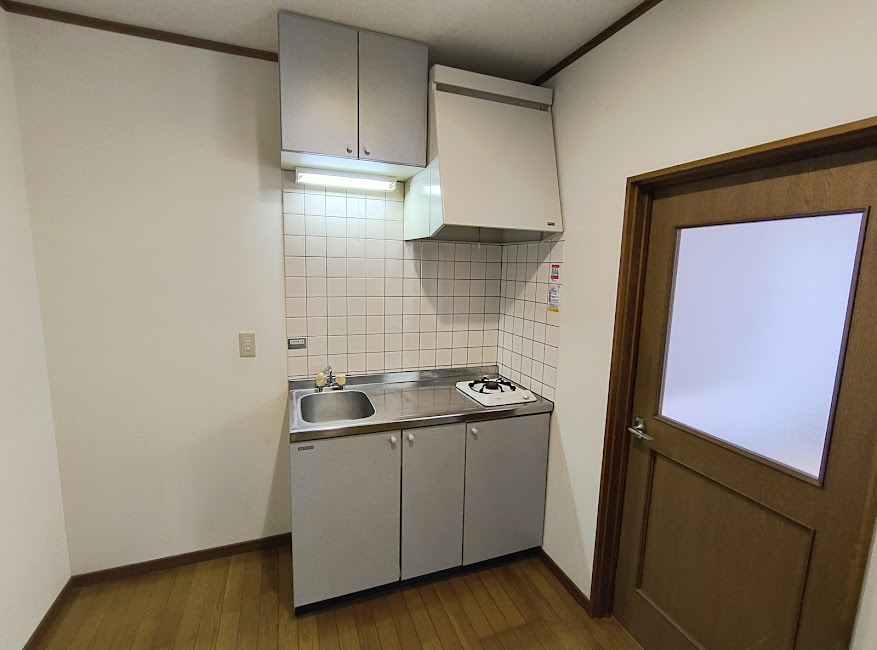 キッチン　1口ガスコンロ完備