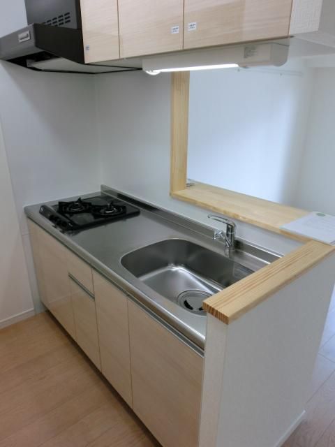 キッチン　2口ガスシステムキッチン