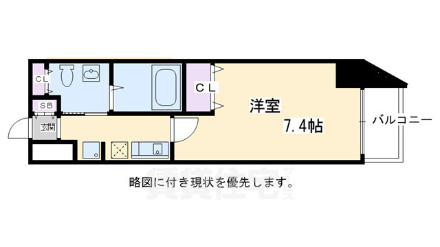 アーバンフラッツ四条西洞院（旧エスティメゾン四条西洞院）の間取り