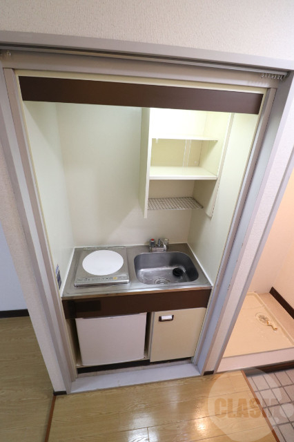 キッチン　１口ＩＨコンロのミニキッチンです