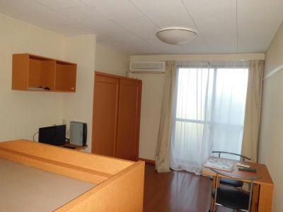 居室・リビング　収納たっぷりの居室。