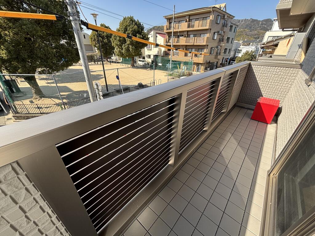 バルコニー　建築中