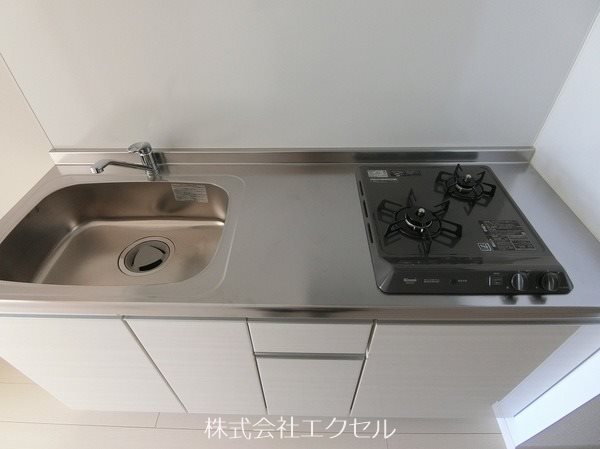 キッチン　２口コンロ付きキッチンです。