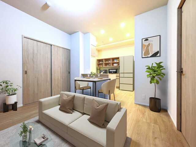 居室・リビング　◆家具設置参考ＣＧ画像※家具・架電は付きません◆