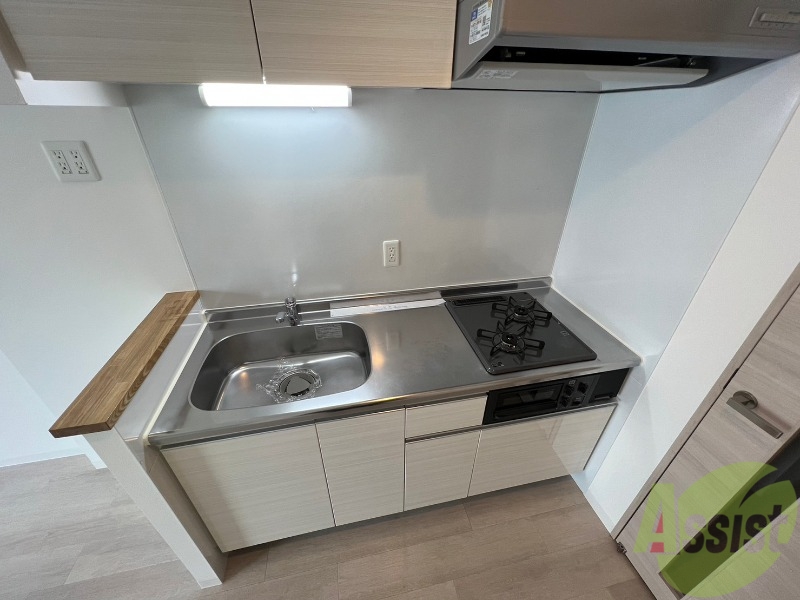 キッチン　清潔感がありお洒落なキッチンになっていました！