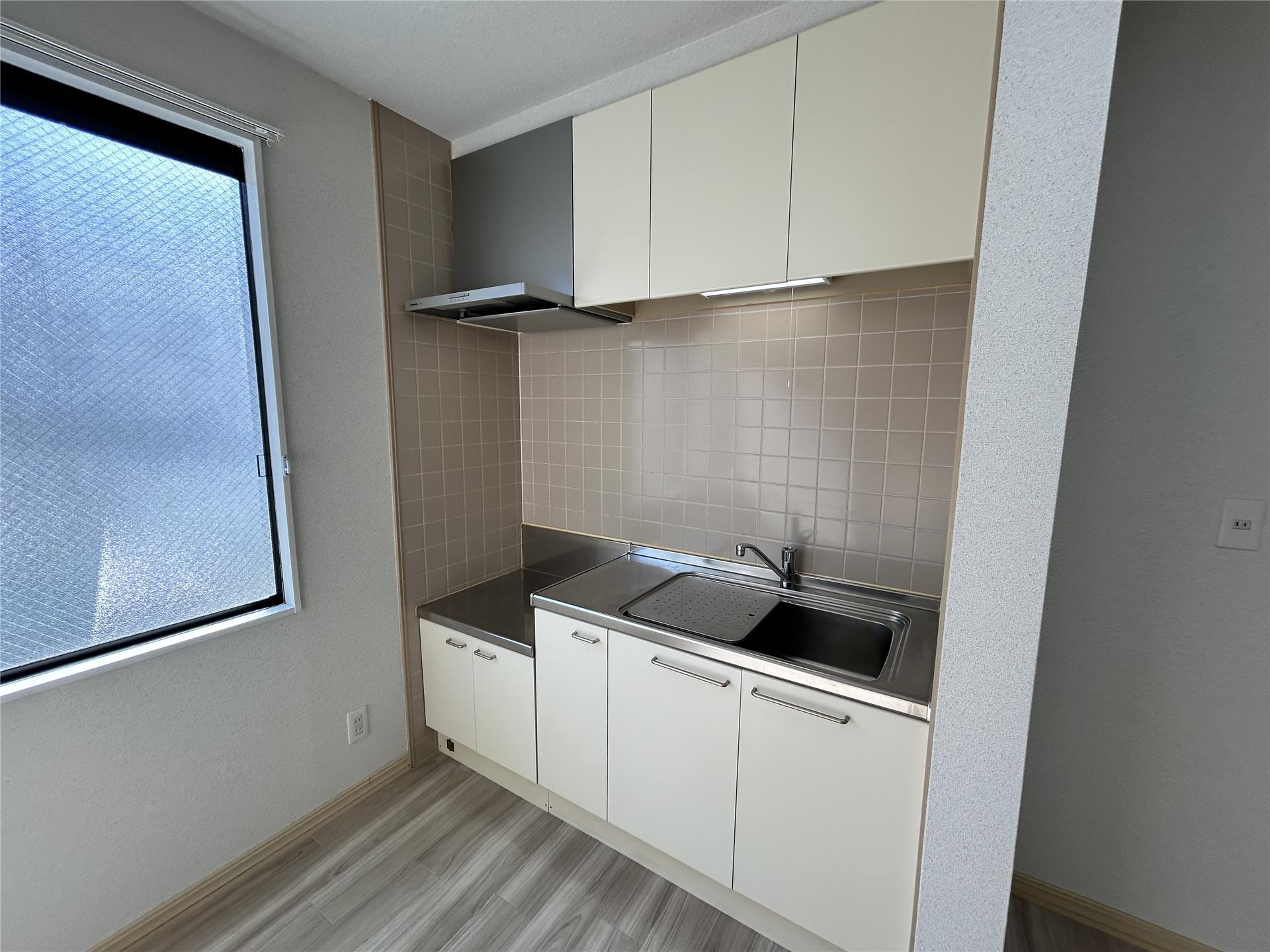 キッチン　2口コンロ設置可能なキッチンです