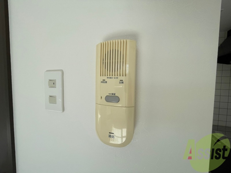 セキュリティ　来客時にはこちらのチャイムが鳴りますよ。